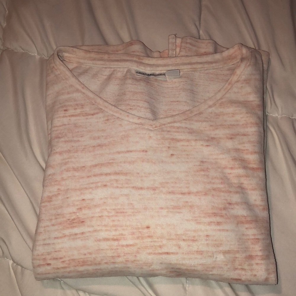 Soft pink long sleeve sweater